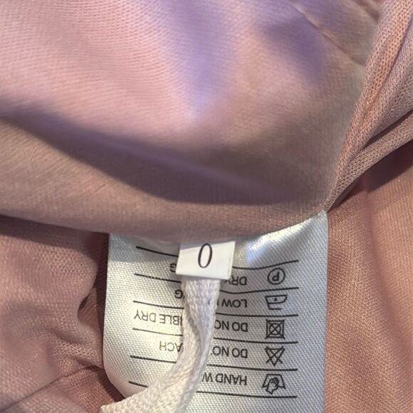 Women’s Pink Sequined Short Homecoming Party Dress Ruffle Hem CorsetBack Size 0 - Picture 12 of 13